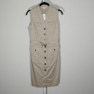 BR sleeveless shirt dress